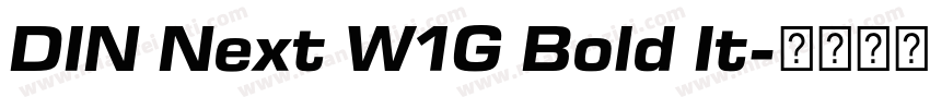 DIN Next W1G Bold It字体转换